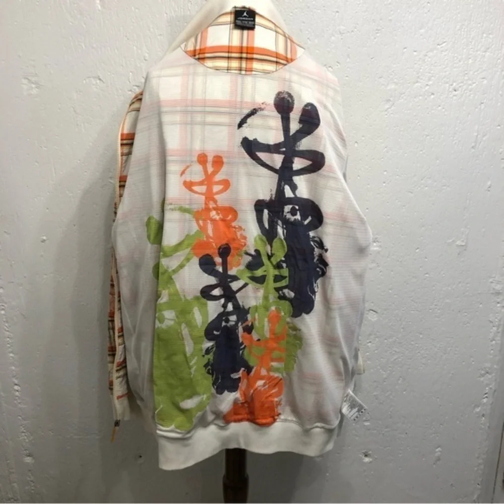 Nike air Jordan V 5‎ classic plaid fashion urban jacket XXLarge